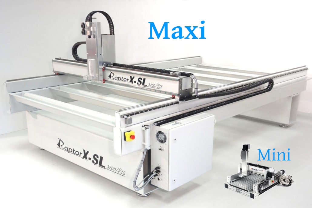 Pantografo CNC-Step modello T-Rex universale con predisposizione avanzata per lavorazione pannelli e lavorazioni sul bordo in falegnameria