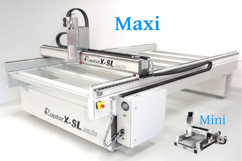 Pantografo CNC-Step modello T-Rex universale con predisposizione avanzata per lavorazione pannelli e lavorazioni sul bordo in falegnameria