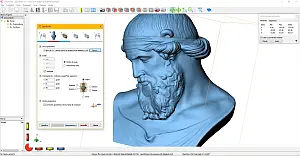 Deskproto esempio di lavorazione di un busto classico usando il tutore, prima fase